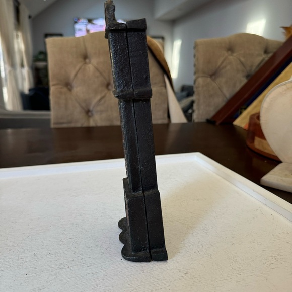 Antique Vintage Cast Iron Grandfather Clock Bank Collectible - Picture 4 of 11